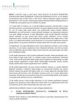 AYM 5651 Yeni Hukumler White Paper