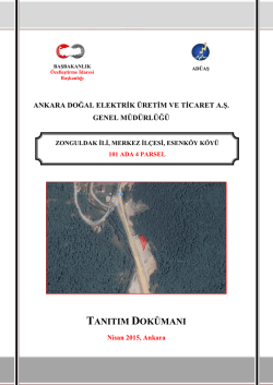Tanıtım Dok&uuml;manı - Ankara Doğal Elektrik &Uuml;retim ve Ticaret A.Ş.