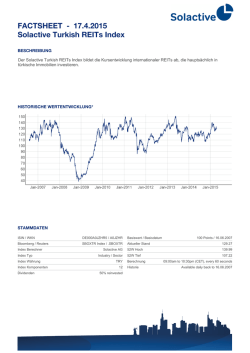 FACTSHEET - Solactive Turkish REITs Index 17.4.2015