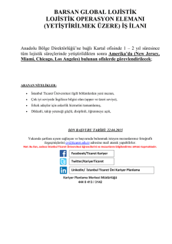 Planlama - İstanbul Ticaret Üniversitesi