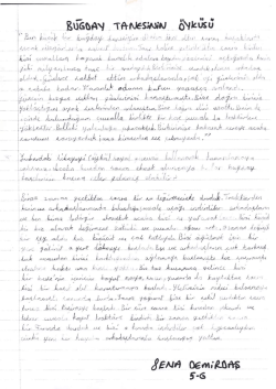 Sena Demirdaş: Buğday Tanesinin Öyküsü