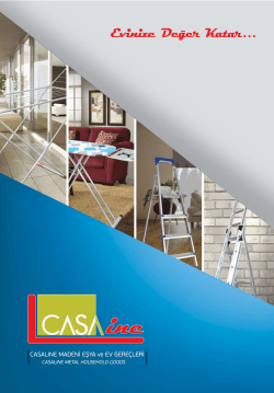 Casaline &Uuml;r&uuml;n Kataloğu - Casa Line Madeni Eşya ve Ev Gere&ccedil;leri
