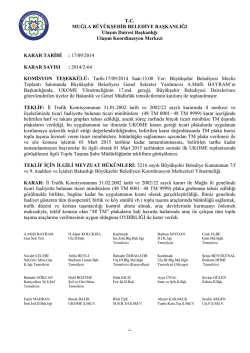 T.C. MUĞLA B&Uuml;Y&Uuml;KŞEHİR BELEDİYE