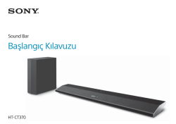 HT-CT370 - Sony Europe