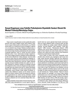 Full Text (PDF) - N&ouml;ropsikiyatri Arşivi