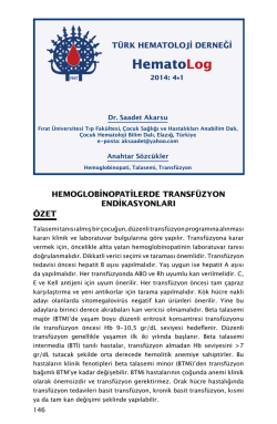 HematoLog - T&uuml;rk Hematoloji Derneği