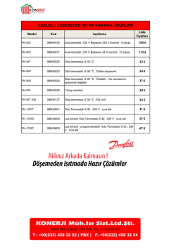 Fiyatları indirmek için tıklayınız ( PDF - 440 kb )