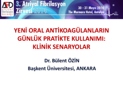 B&uuml;lent &Ouml;zin - 4. atriyal fibrilasyon zirvesi 2015