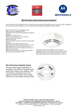MG-9100 Akıllı Adresli Optik Duman Dedekt&ouml;r&uuml; MG