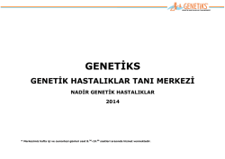 GENETİKS - Nadir Genetik Hastalıklar