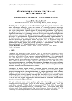 kamu yapılarının performans değerlendirmesi