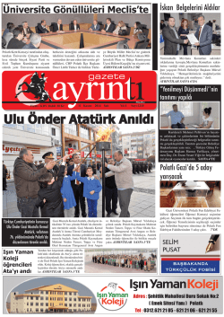 11 Kasım 2014 Salı - Polatlı Gazete Ayrıntı