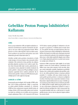 Makale PDF - G&uuml;ncel Gastroenteroloji