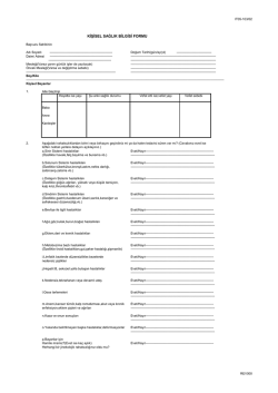 Sağlık Beyan Formu