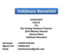 İnd&uuml;ktans Benzetimi