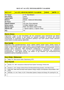 Ders Bilgilerini PDF olarak indiriniz