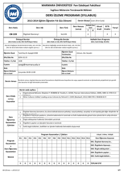 ders izleme programı - Marmara &Uuml;niversitesi