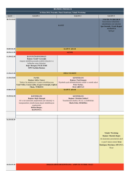 BİLİMSEL PROGRAM - ISPO