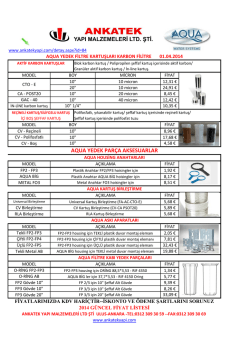 &Uuml;r&uuml;n Fiyat Listesini g&ouml;rmek i&ccedil;in tıklayınız.