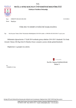 tc muğla sıtkı ko&ccedil;man &uuml;niversitesi rekt&ouml;rl&uuml;ğ&uuml;