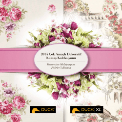 2014 &Ccedil;ok Ama&ccedil;lı Dekoratif Kumaş Koleksiyonu