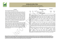 G&uuml;nl&uuml;k B&uuml;lten 02.01.2015