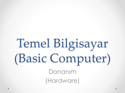Donanım Kavramı - Alper Karakaya