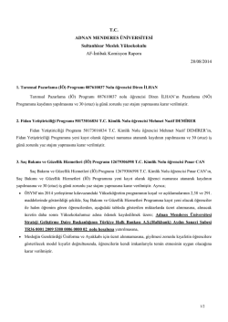 T.C. ADNAN MENDERES &Uuml;NİVERSİTESİ Sultanhisar Meslek