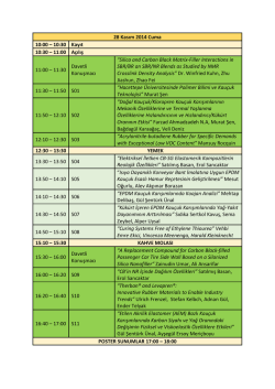 10:30 Kayıt 10:30 - Kau&ccedil;uk Kongresi 2014