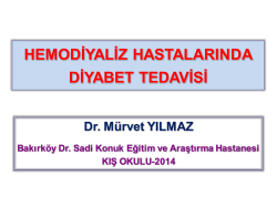 Hemodiyaliz hastalarında diyabet tedavisi