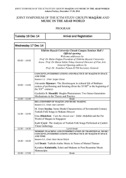 Sempozyum programı için tıklayınız.