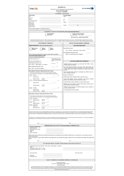 Talep Formu - İş Yatırım