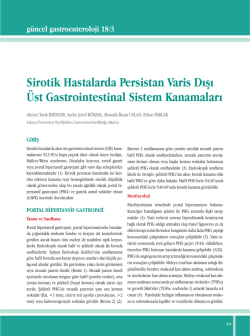 Makale PDF - G&uuml;ncel Gastroenteroloji