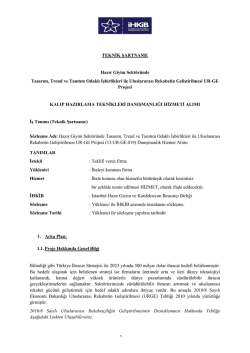 İhaleye davet mektubu - İstanbul Tekstil ve Konfeksiyon İhracat&ccedil;ı