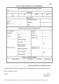 yaz kuran kursları başlıyor