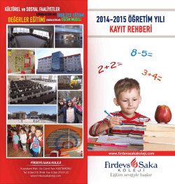 Kayıt Rehberi 2014 - Kastamonu &Ouml;zel Firdevs Saka Koleji