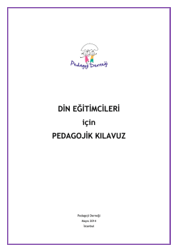 Din Eğitimcileri için Pedagojik Kılavuz