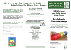 Flyer "Interkultuerelle Gruppe"