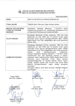 G&uuml;ndemin 48.Maddesi - Antalya Belediyesi