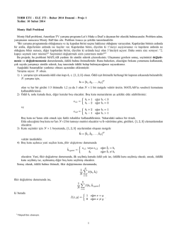 TOBB ETU - ELE 273 - Bahar 2014 Donemi - Proje