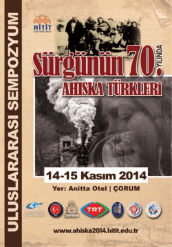 tıklayınız. - S&uuml;rg&uuml;n&uuml;n 70. Yılında Ahıska T&uuml;rkleri Uluslararası