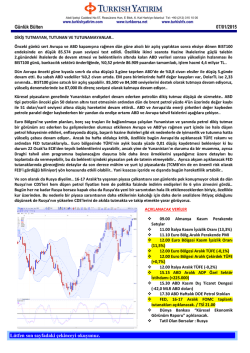 G&uuml;nl&uuml;k B&uuml;lten - Turkborsa.net
