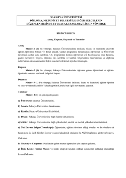Diploma, Mezuniyet Belgesi İle Diğer Belgelerin D&uuml;zenlenmesinde