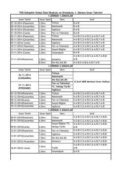 Primary School - TED Eskişehir Koleji