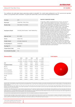 Akbank B Tipi Altın Fonu 28.11.2014