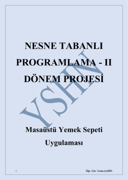 buradan - Öğr. Gör. YASİN ŞAHİN