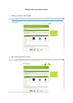 MSDNAA Kullanıcı Kayıt İşlemleri Klavuzu 1. msdnaa.cs.deu.edu.tr