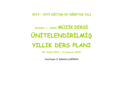 M&uuml;zik Yıllık Ders Planı