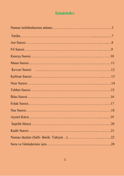 İ&ccedil;indekiler - PDF Archive