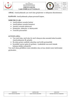 aml -tl3- ameliyathane yarı steril alan talimatı